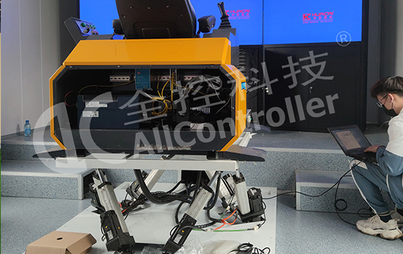 六自由度挖掘機遠程無人駕駛模擬器